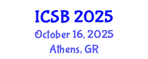 International Conference on Systems Biology (ICSB) October 16, 2025 - Athens, Greece