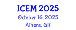 International Conference on Engineering Management (ICEM) October 16, 2025 - Athens, Greece