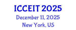 International Conference on Computer Education and Instructional Technology (ICCEIT) December 11, 2025 - New York, United States