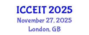 International Conference on Computer Education and Instructional Technology (ICCEIT) November 27, 2025 - London, United Kingdom