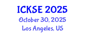 International Conference on Knowledge and Software Engineering (ICKSE) October 30, 2025 - Los Angeles, United States