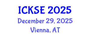 International Conference on Knowledge and Software Engineering (ICKSE) December 29, 2025 - Vienna, Austria
