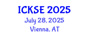 International Conference on Knowledge and Software Engineering (ICKSE) July 28, 2025 - Vienna, Austria