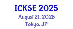 International Conference on Knowledge and Software Engineering (ICKSE) August 21, 2025 - Tokyo, Japan