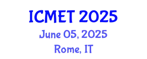 International Conference on Management Engineering and Technology (ICMET) June 05, 2025 - Rome, Italy