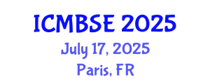 International Conference on Medical and Biological Systems Engineering (ICMBSE) July 17, 2025 - Paris, France