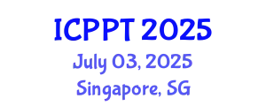 International Conference on Pharmacology and Pharmaceutical Technology (ICPPT) July 03, 2025 - Singapore, Singapore