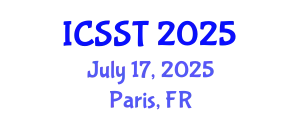International Conference on Software Science and Technology (ICSST) July 17, 2025 - Paris, France