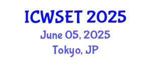 International Conference on Water Sciences, Engineering and Technology (ICWSET) June 05, 2025 - Tokyo, Japan