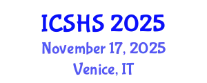 International Conference on Speech and Hearing Sciences (ICSHS) November 17, 2025 - Venice, Italy