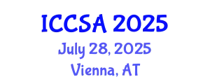 International Conference on Computer Science and Applications (ICCSA) July 28, 2025 - Vienna, Austria