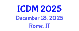 International Conference on Data Mining (ICDM) December 18, 2025 - Rome, Italy