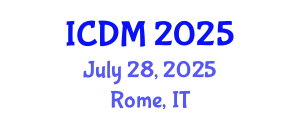 International Conference on Data Mining (ICDM) July 28, 2025 - Rome, Italy