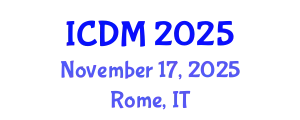 International Conference on Data Mining (ICDM) November 17, 2025 - Rome, Italy
