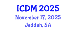 International Conference on Data Mining (ICDM) November 17, 2025 - Jeddah, Saudi Arabia
