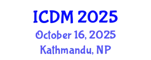 International Conference on Data Mining (ICDM) October 16, 2025 - Kathmandu, Nepal