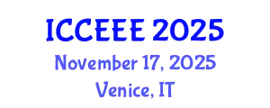 International Conference on Communication, Electrical and Electronics Engineering (ICCEEE) November 17, 2025 - Venice, Italy