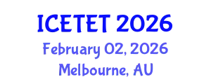 International Conference on Emerging Trends in Engineering and Technology (ICETET) February 02, 2026 - Melbourne, Australia