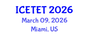 International Conference on Emerging Trends in Engineering and Technology (ICETET) March 09, 2026 - Miami, United States