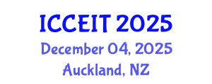 International Conference on Computer Engineering and Information Technology (ICCEIT) December 04, 2025 - Auckland, New Zealand