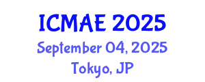 International Conference on Mechanical and Automotive Engineering (ICMAE) September 04, 2025 - Tokyo, Japan