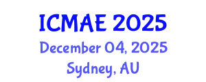 International Conference on Mechanical and Automotive Engineering (ICMAE) December 04, 2025 - Sydney, Australia