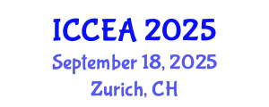 International Conference on Chemical Engineering and Applications (ICCEA) September 18, 2025 - Zurich, Switzerland