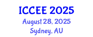 International Conference on Civil and Environmental Engineering (ICCEE) August 28, 2025 - Sydney, Australia