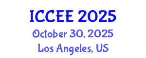 International Conference on Civil and Environmental Engineering (ICCEE) October 30, 2025 - Los Angeles, United States