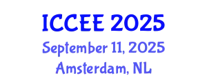 International Conference on Civil and Environmental Engineering (ICCEE) September 11, 2025 - Amsterdam, Netherlands