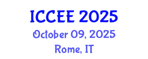 International Conference on Civil and Environmental Engineering (ICCEE) October 09, 2025 - Rome, Italy