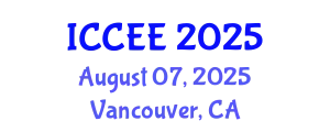 International Conference on Civil and Environmental Engineering (ICCEE) August 07, 2025 - Vancouver, Canada