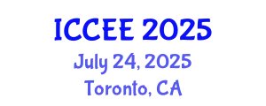 International Conference on Civil and Environmental Engineering (ICCEE) July 24, 2025 - Toronto, Canada