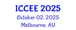 International Conference on Civil and Environmental Engineering (ICCEE) October 02, 2025 - Melbourne, Australia