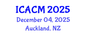 International Conference on Arts and Cultural Management (ICACM) December 04, 2025 - Auckland, New Zealand