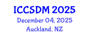 International Conference on Computer Science and Data Mining (ICCSDM) December 04, 2025 - Auckland, New Zealand