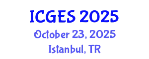 International Conference on Geology and Earth Systems (ICGES) October 23, 2025 - Istanbul, Turkey