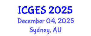 International Conference on Geology and Earth Systems (ICGES) December 04, 2025 - Sydney, Australia