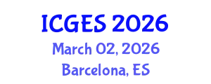 International Conference on Geology and Earth Systems (ICGES) March 02, 2026 - Barcelona, Spain
