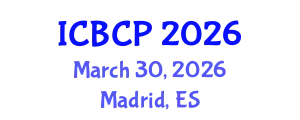 International Conference on Biological and Chemical Processes (ICBCP) March 30, 2026 - Madrid, Spain