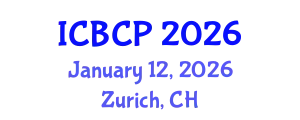 International Conference on Biological and Chemical Processes (ICBCP) January 12, 2026 - Zurich, Switzerland