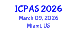 International Conference on Physics and Astronomical Sciences (ICPAS) March 09, 2026 - Miami, United States