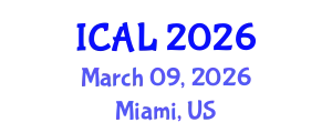 International Conference on Arts and Literature (ICAL) March 09, 2026 - Miami, United States