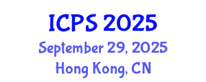 International Conference on Physical Sciences (ICPS) September 29, 2025 - Hong Kong, China