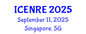 International Conference on Environmental and Natural Resources Engineering (ICENRE) September 11, 2025 - Singapore, Singapore