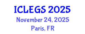 International Conference on e-Learning, e-education and e-Government Systems (ICLEGS) November 24, 2025 - Paris, France