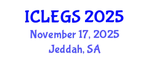 International Conference on e-Learning, e-education and e-Government Systems (ICLEGS) November 17, 2025 - Jeddah, Saudi Arabia