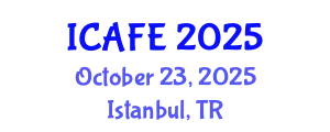 International Conference on Agricultural and Food Engineering (ICAFE) October 23, 2025 - Istanbul, Turkey
