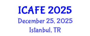 International Conference on Agricultural and Food Engineering (ICAFE) December 25, 2025 - Istanbul, Turkey