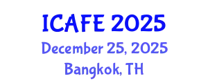 International Conference on Agricultural and Food Engineering (ICAFE) December 25, 2025 - Bangkok, Thailand